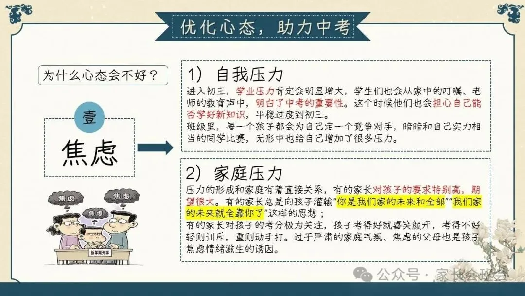 初三(九年级)上学期期中家长会ppt:初三已至 ,同心共赴.(含发言稿)-第31张图片-四季读书网