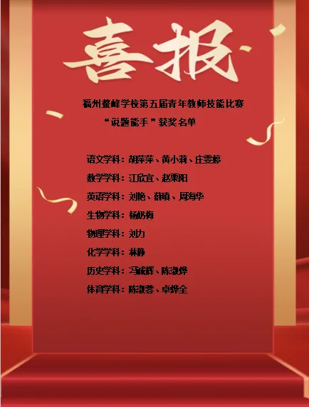 精研中考真题,锤炼讲题本领——福州鳌峰学校举行第五届青年教师教学技能比赛-第56张图片-四季读书网