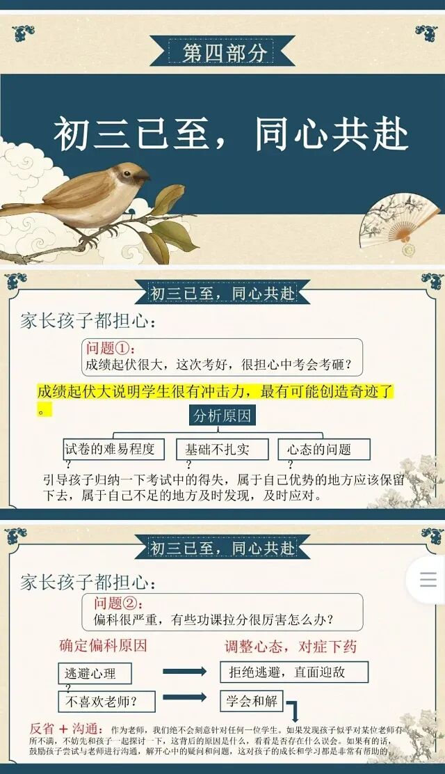 初三秋季上九年级期中家长会初三已至同心共赴PPT课件-第13张图片-四季读书网 初三秋季上九年级期中家长会初三已至同心共赴PPT课件-第13张图片-四季读书网