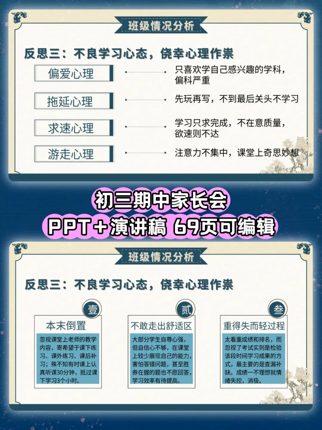 初三期中家长会来了!初三已至,同心共赴(课件+ppt)-第6张图片-四季读书网
