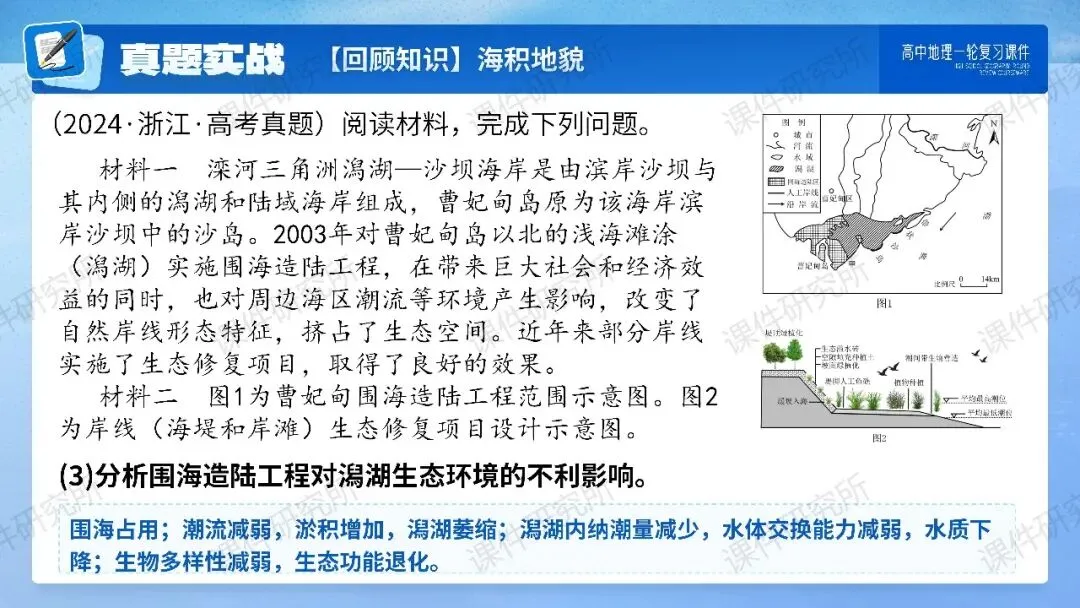 【系统整合+习题精讲+真题汇编】27年高考地理一轮专题复习课件!讲透《海岸地貌》| 课件+讲义+汇编-第20张图片-四季读书网 【系统整合+习题精讲+真题汇编】27年高考地理一轮专题复习课件!讲透《海岸地貌》| 课件+讲义+汇编-第20张图片-四季读书网