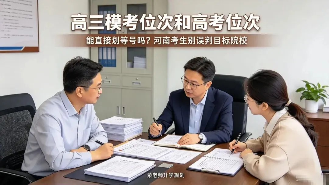 高三模考位次和高考位次,能直接划等号吗?河南考生别误判目标院校-第1张图片-四季读书网