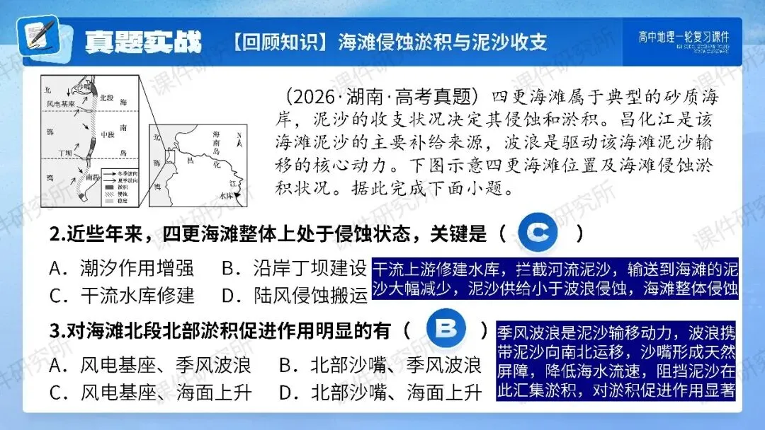 【系统整合+习题精讲+真题汇编】27年高考地理一轮专题复习课件!讲透《海岸地貌》| 课件+讲义+汇编-第25张图片-四季读书网 【系统整合+习题精讲+真题汇编】27年高考地理一轮专题复习课件!讲透《海岸地貌》| 课件+讲义+汇编-第25张图片-四季读书网
