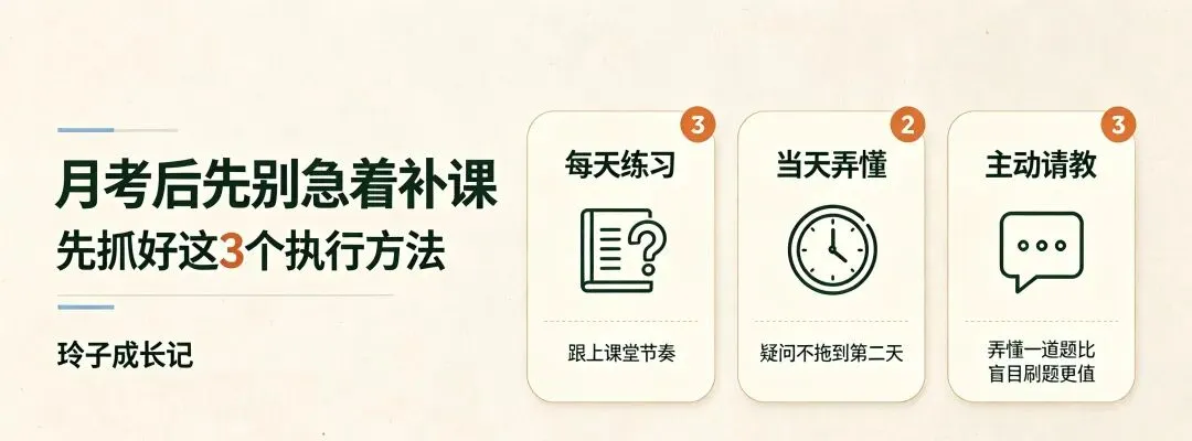 初三月考没考好,不急着补课,用这3个方法提分-第1张图片-四季读书网
