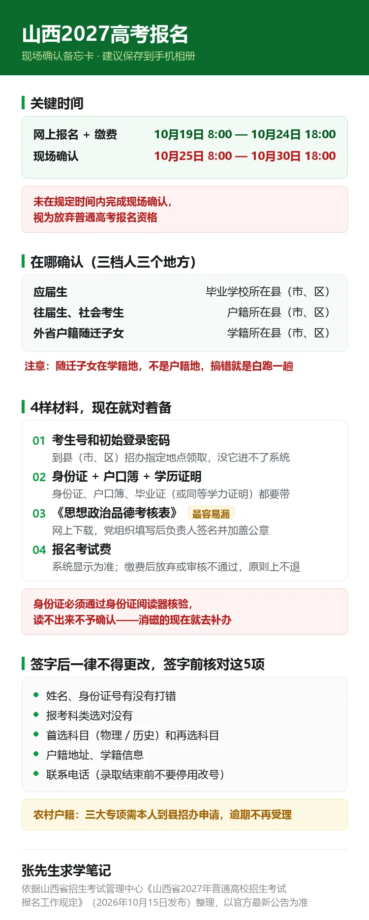 山西2027高考报名最后6天:家长现在要做的,其实就这4件事-第1张图片-四季读书网 山西2027高考报名最后6天:家长现在要做的,其实就这4件事-第1张图片-四季读书网