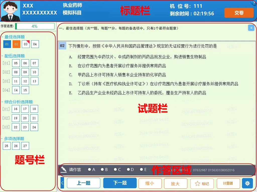 2026年执业药师电子化考试模拟作答系统上线;操作指南-第10张图片-四季读书网