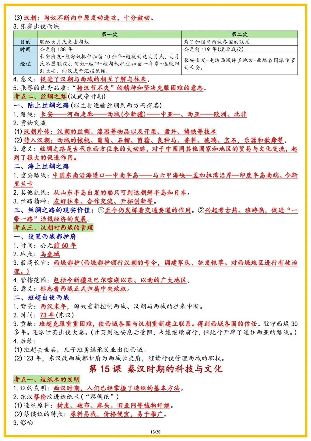 初一新教材七上历史全册课文考点知识点梳理背读总结+默写电子打印版!(2026 新)-第6张图片-四季读书网