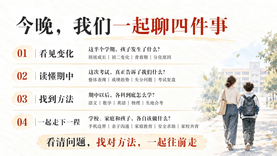 初二八年级上学期开学期中家长会PPT课件+发言稿-第5张图片-四季读书网 初二八年级上学期开学期中家长会PPT课件+发言稿-第5张图片-四季读书网