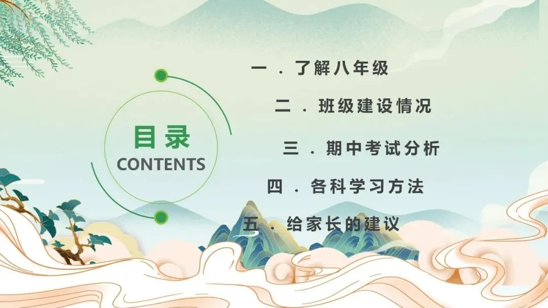初二上八年级期中家长会:不负韶华,追逐人间理想含发言稿可修改共37页-第3张图片-四季读书网