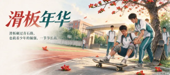 慧姐中考作文吧 | 滑板年华——热爱不惧跌撞-第1张图片-四季读书网