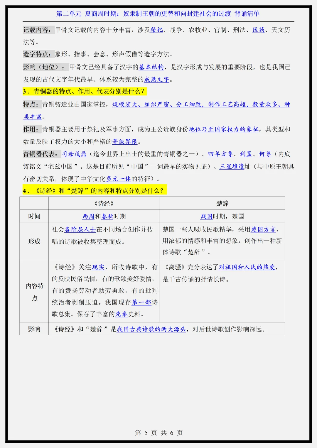 初一 | 新教材七年级上册历史知识点总结归纳背诵清单,2026完整版可打印-第9张图片-四季读书网 初一 | 新教材七年级上册历史知识点总结归纳背诵清单,2026完整版可打印-第9张图片-四季读书网