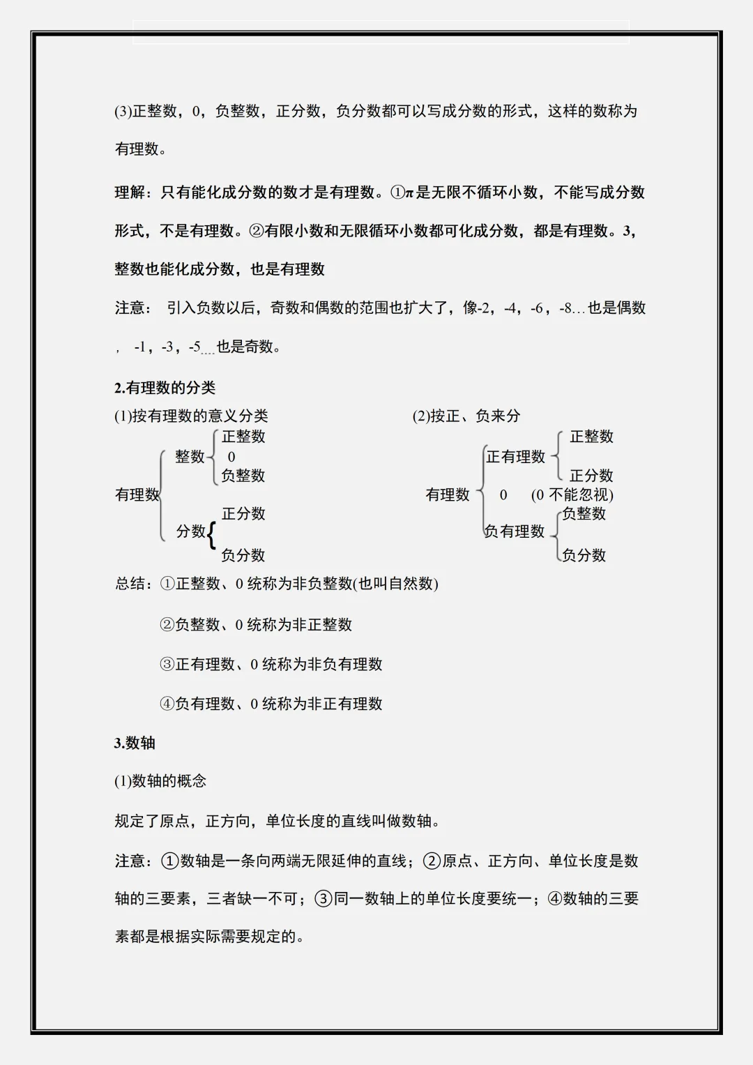 【初一】2026新版七年级上册数学全册必背重难点考点知识点总结,完整版可打印-第4张图片-四季读书网 【初一】2026新版七年级上册数学全册必背重难点考点知识点总结,完整版可打印-第4张图片-四季读书网
