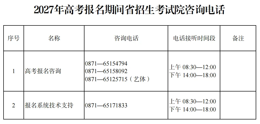 高考丨云南省2027年普通高校招生网上报名即将于10月25日开始!-第7张图片-四季读书网