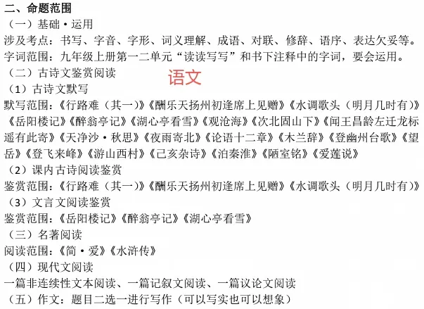 北京8区初高中期中考时间安排及考试范围最新汇总!-第12张图片-四季读书网