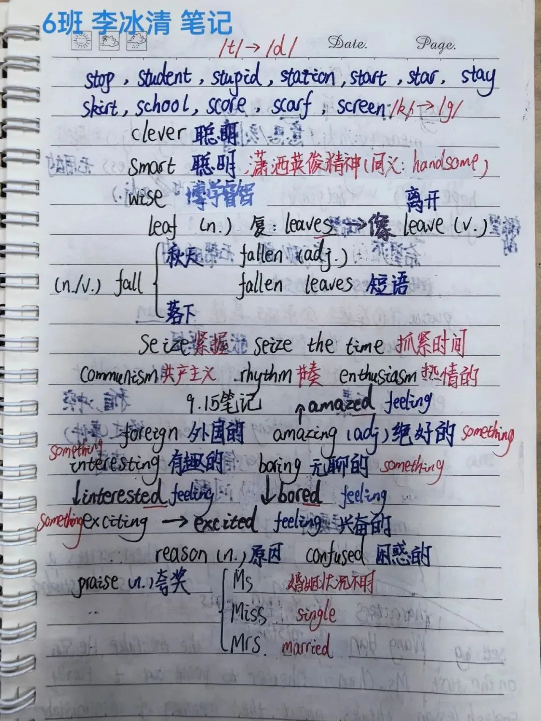 初一英语＂学习之星＂风云榜-第12张图片-四季读书网
