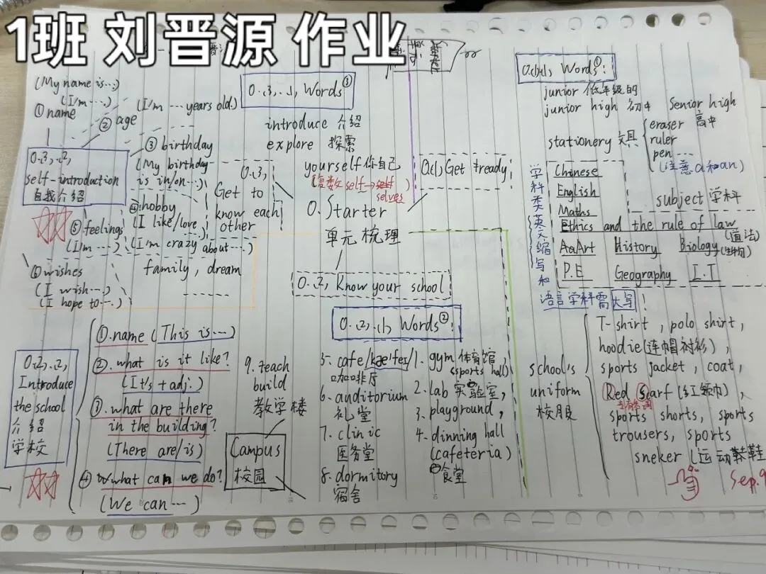 初一英语＂学习之星＂风云榜-第44张图片-四季读书网
