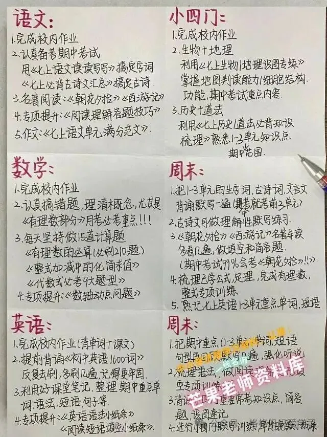 初一孩子提分攻略-第1张图片-四季读书网