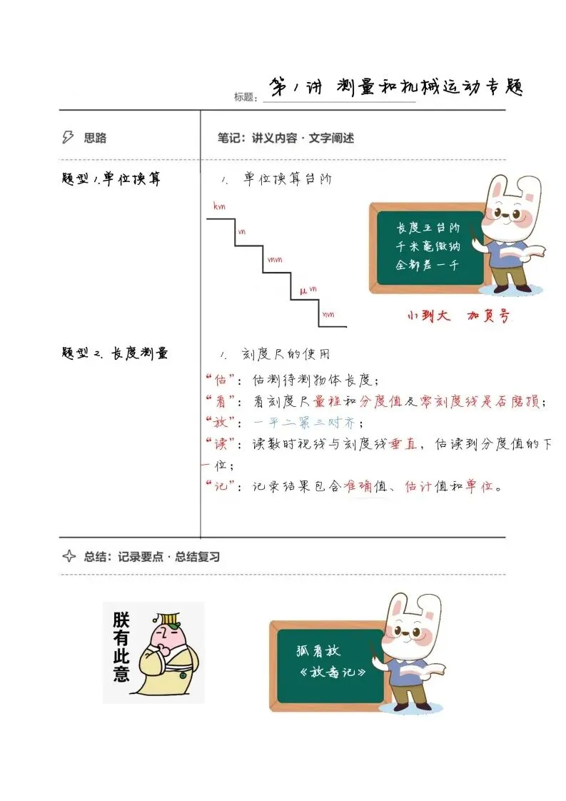 初二物理手写笔记合集-第2张图片-四季读书网