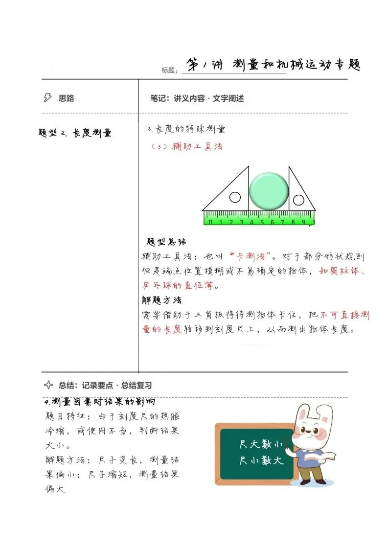 初二物理手写笔记合集-第6张图片-四季读书网