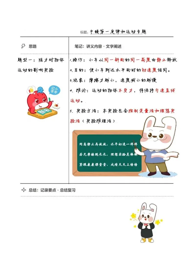 初二物理手写笔记合集-第44张图片-四季读书网