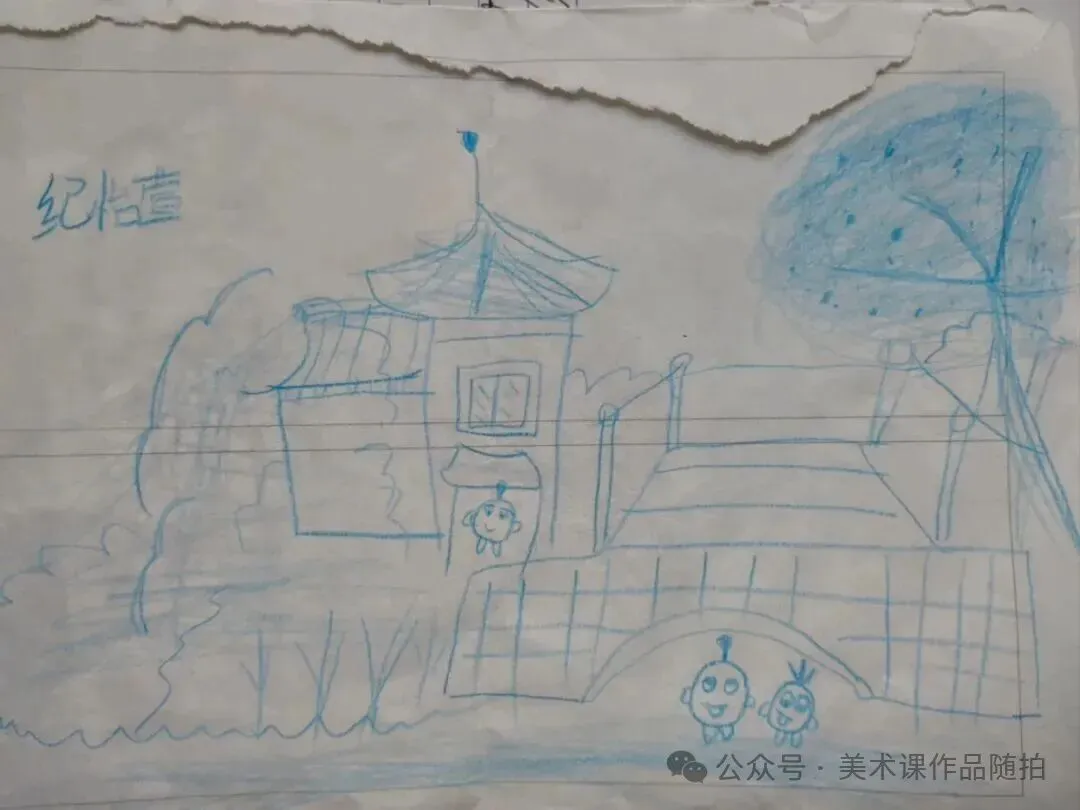 初二12班美术课堂作品《古典园林》-第46张图片-四季读书网