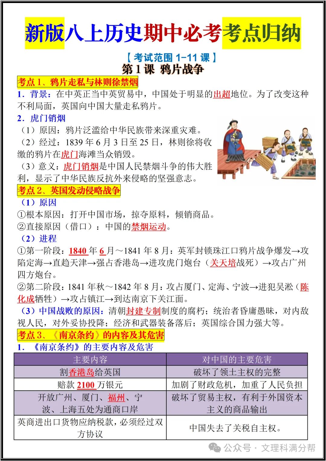 【初二】2026新教材八年级上册历史期中必背考点知识点归纳总结(高清版可打印)-第5张图片-四季读书网 【初二】2026新教材八年级上册历史期中必背考点知识点归纳总结(高清版可打印)-第5张图片-四季读书网