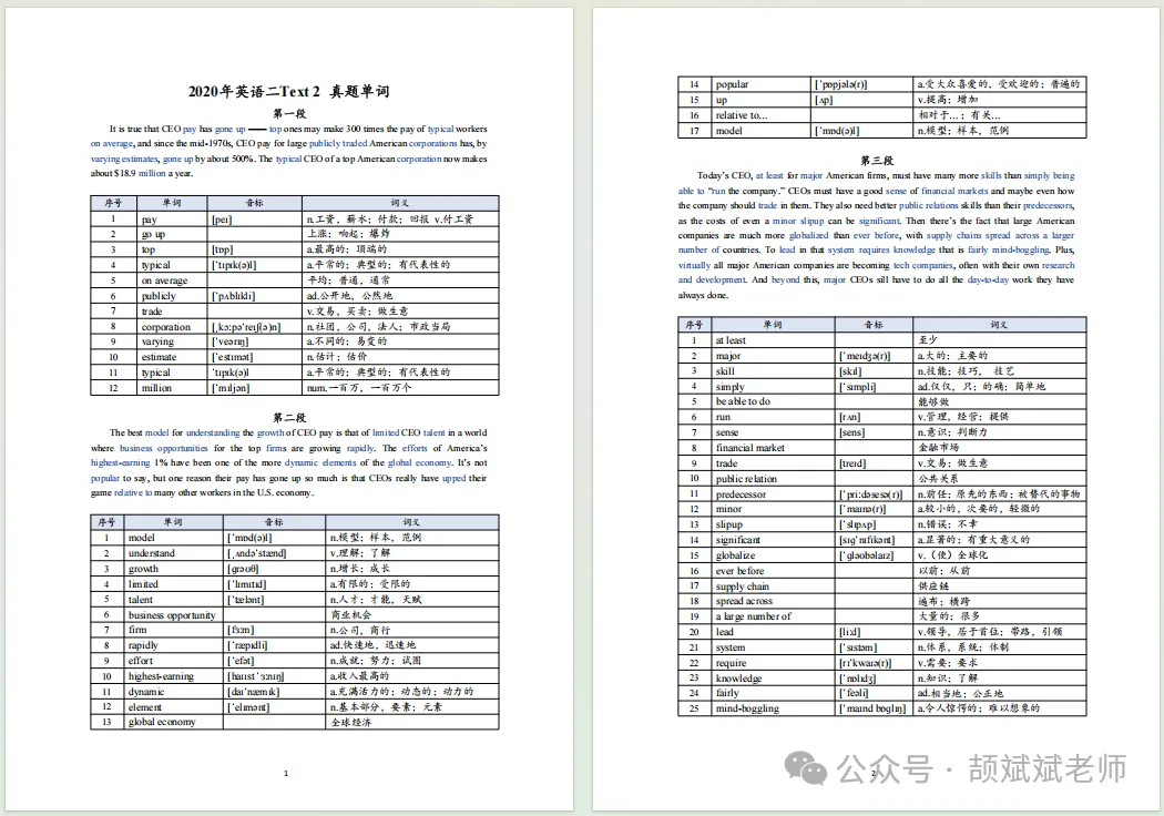 【27考研】真题阅读核心词带背 | 2020年 英语二 text2-第3张图片-四季读书网 【27考研】真题阅读核心词带背 | 2020年 英语二 text2-第3张图片-四季读书网