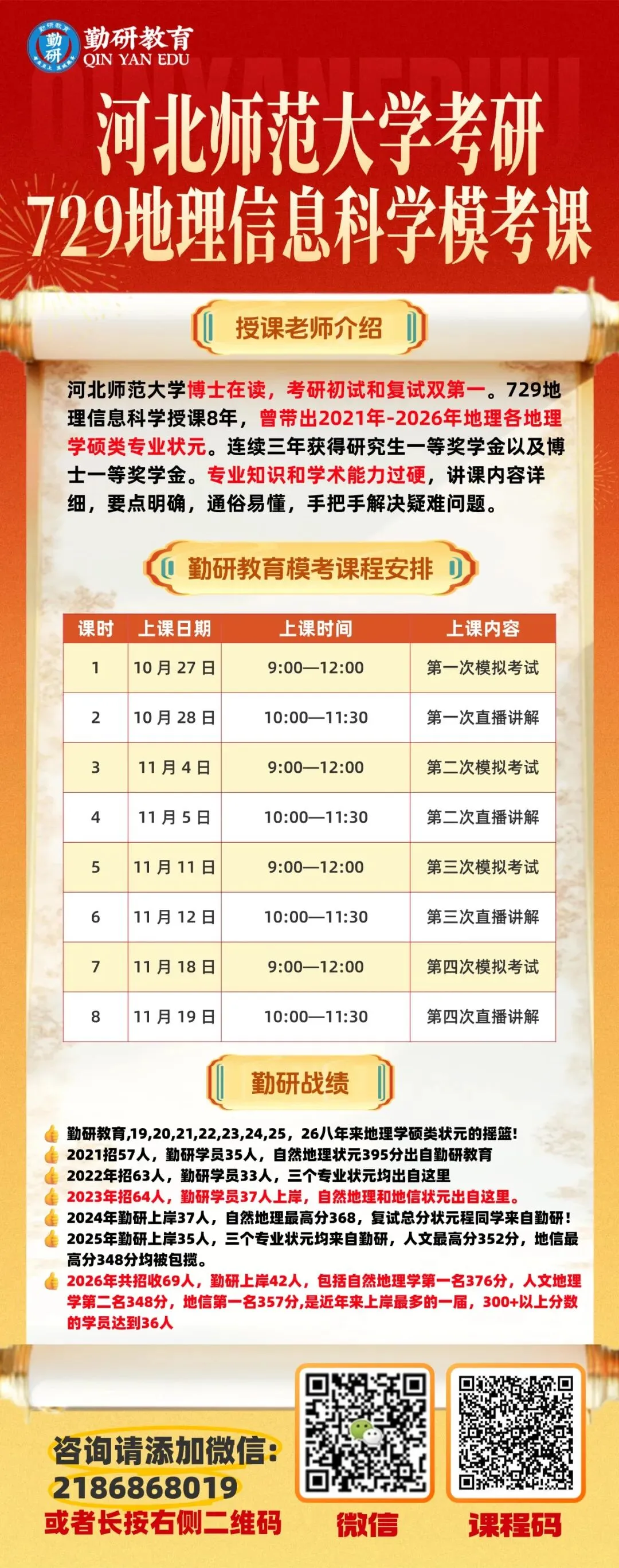 27考研河北师范大学勤研教育模考课程课表汇总!一对一批改,查漏补缺,快来实战演练啦-第8张图片-四季读书网 27考研河北师范大学勤研教育模考课程课表汇总!一对一批改,查漏补缺,快来实战演练啦-第8张图片-四季读书网