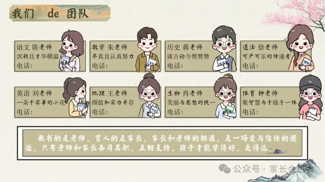 初一(七年级)上期中家长会ppt:初梦扬帆乘风起,一心携手育英才.含发言稿-第6张图片-四季读书网
