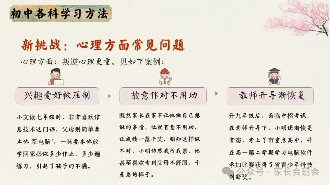 初一(七年级)上期中家长会ppt:初梦扬帆乘风起,一心携手育英才.含发言稿-第20张图片-四季读书网