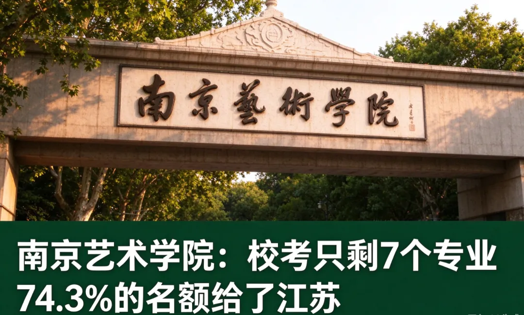 高考变局六十四,南京艺术学院:校考只剩7个专业 74.3%的名额给了江苏-第1张图片-四季读书网