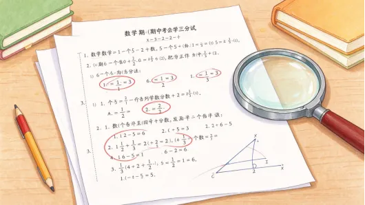 初一数学期中考试,最容易丢分的3道题,第1道就有一半人错-第1张图片-四季读书网