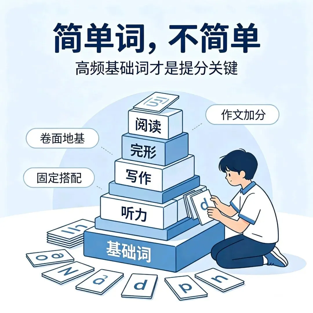 【高考词汇通关 · 第1期】别再死背单词书了!先搞定这＂30个高频基础词＂-第6张图片-四季读书网