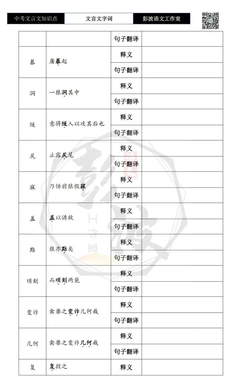 【中考文言文专项】03重点实词-七年级上自测(2元)-第15张图片-四季读书网 【中考文言文专项】03重点实词-七年级上自测(2元)-第15张图片-四季读书网