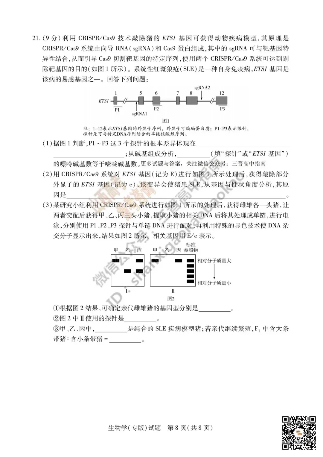 陕西山西2026高三10月小高考(一)全科试题与答案!附送高清打印版-第103张图片-四季读书网 陕西山西2026高三10月小高考(一)全科试题与答案!附送高清打印版-第103张图片-四季读书网