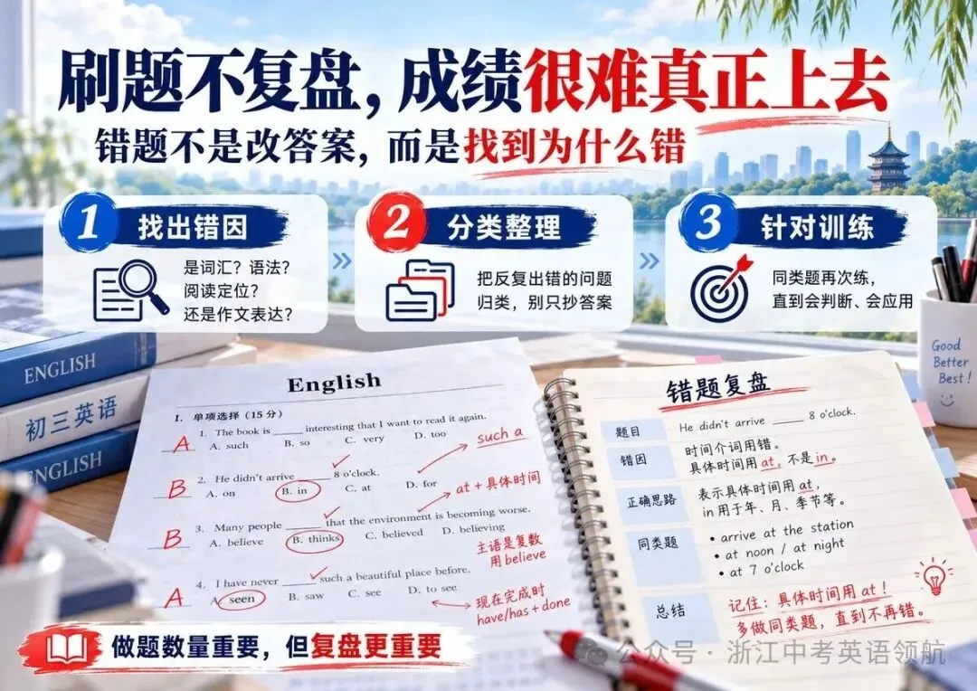 浙江初三英语越学越差?4个致命备考误区,很多学生中招-第2张图片-四季读书网