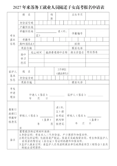 高考、合格考报名相关表格-第2张图片-四季读书网