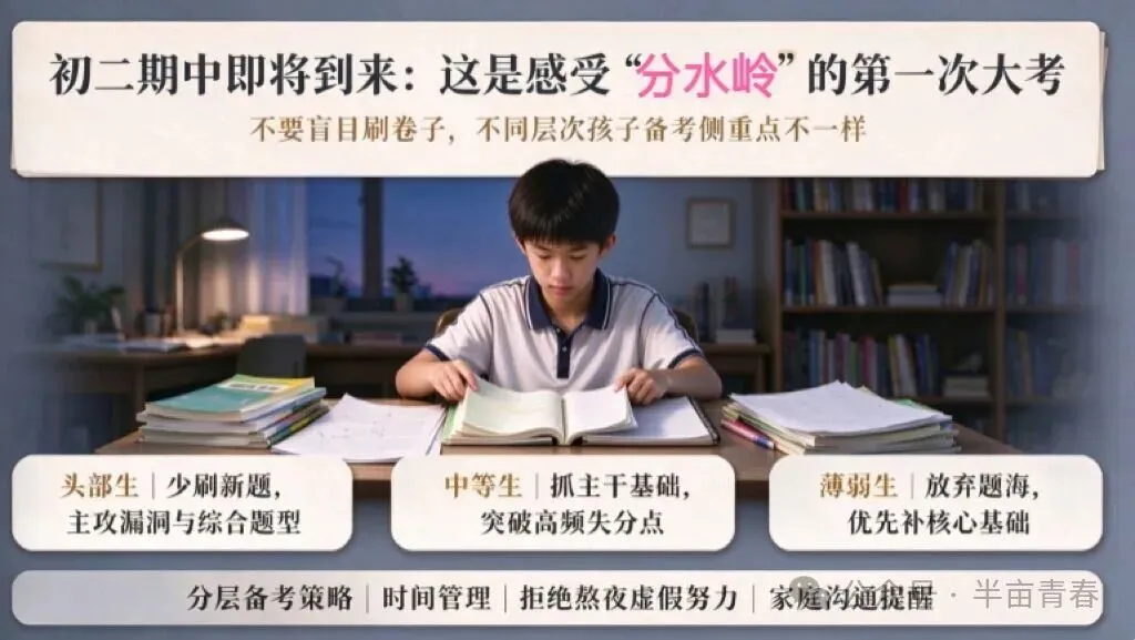初二期中即将到来:这是感受 “分水岭” 的第一次大考-第2张图片-四季读书网 初二期中即将到来:这是感受 “分水岭” 的第一次大考-第2张图片-四季读书网