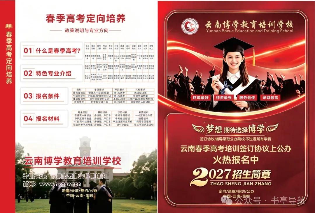 2027云南春季高考|省内民办院校预估录取分·会考分对应档·王牌热门专业全盘点-第30张图片-四季读书网 2027云南春季高考|省内民办院校预估录取分·会考分对应档·王牌热门专业全盘点-第30张图片-四季读书网
