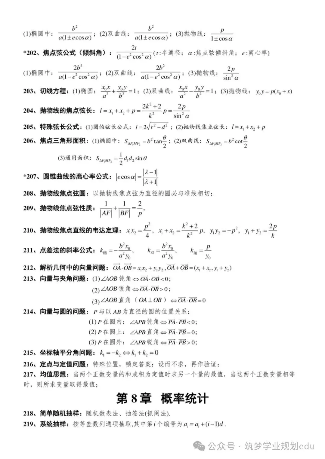 高考数学快速解题核心公式,完整汇总-第11张图片-四季读书网