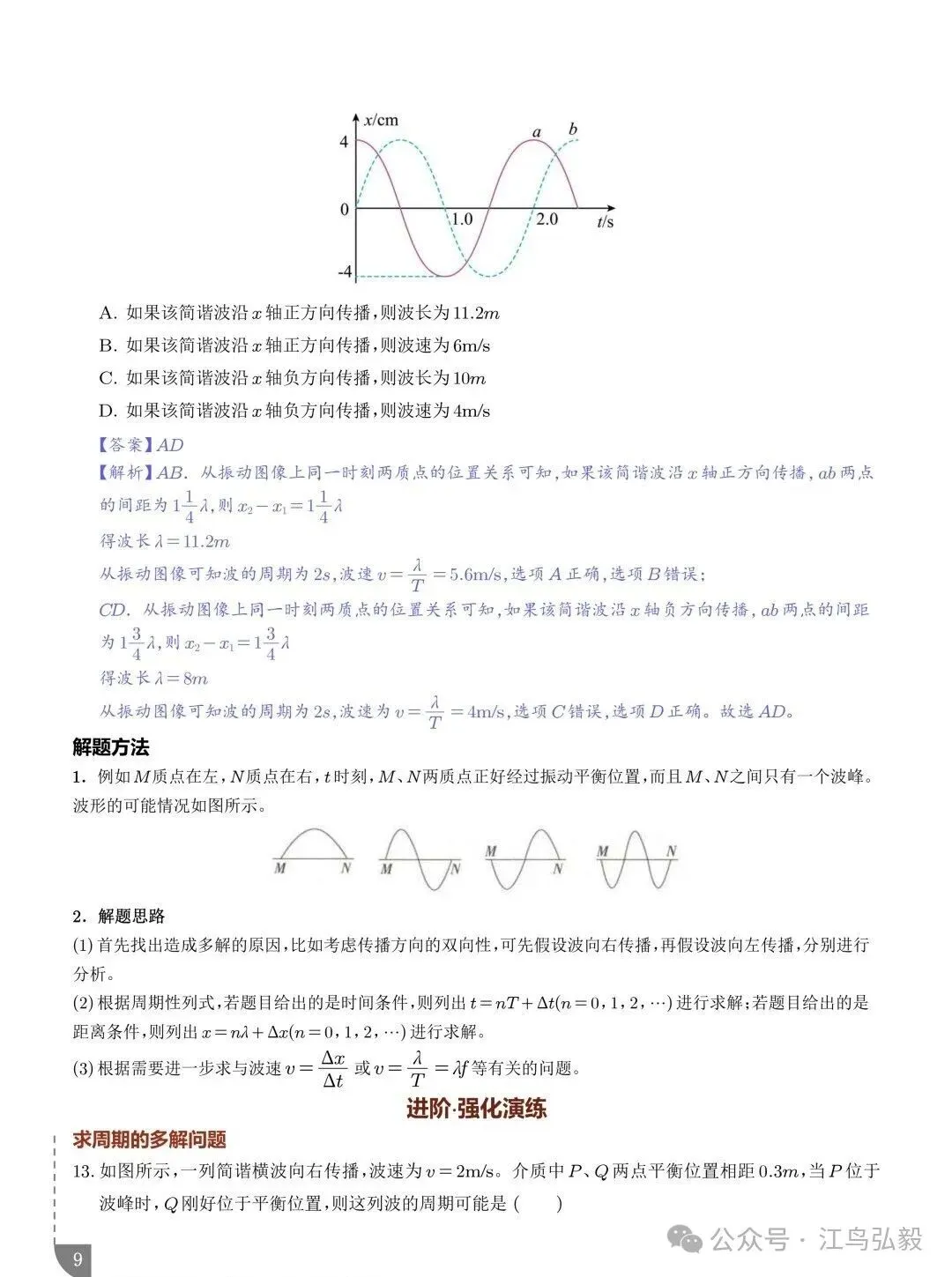 高考物理:波传播的多解问题-第9张图片-四季读书网