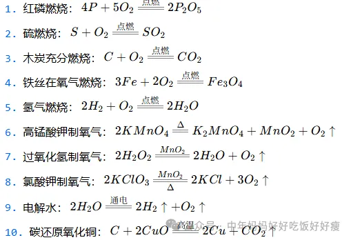 初三化学上册必背清单(适配满分50分试卷)-第3张图片-四季读书网