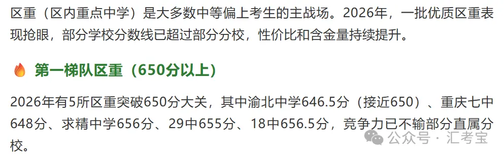 2026年重庆中考联招录取分数线六年数据对比与趋势分析,并给2027年考生家长建议-第13张图片-四季读书网