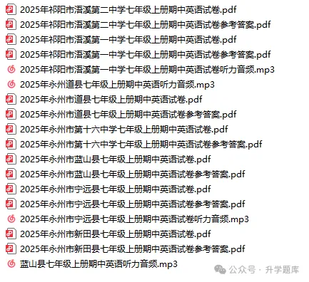 【真题汇总】——2025年永州七年级上册期中英语试卷+参考答案(免费领取)-第19张图片-四季读书网