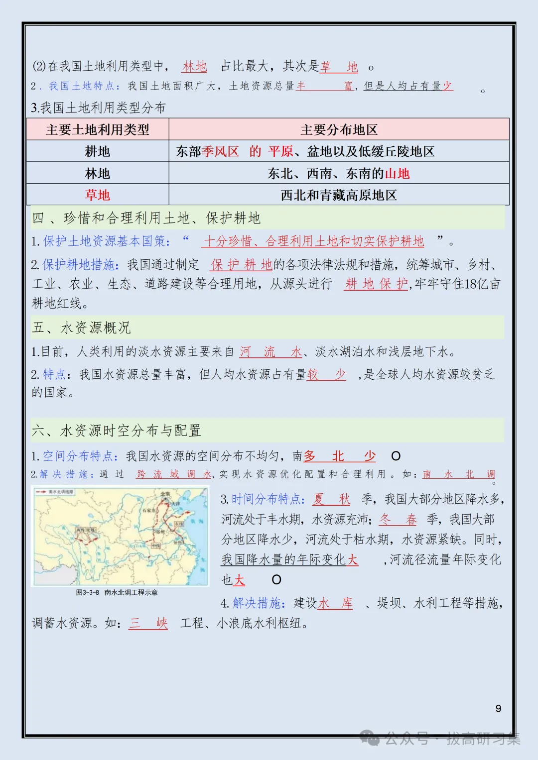 初二新版【八上地理】粤教版全册必背核心考点知识梳理汇总,2026届有完整版可打印-第11张图片-四季读书网 初二新版【八上地理】粤教版全册必背核心考点知识梳理汇总,2026届有完整版可打印-第11张图片-四季读书网