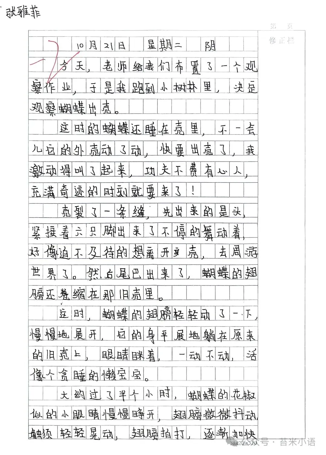 【考试习作】四上第三单元试卷考试习作——写观察日记-第5张图片-四季读书网