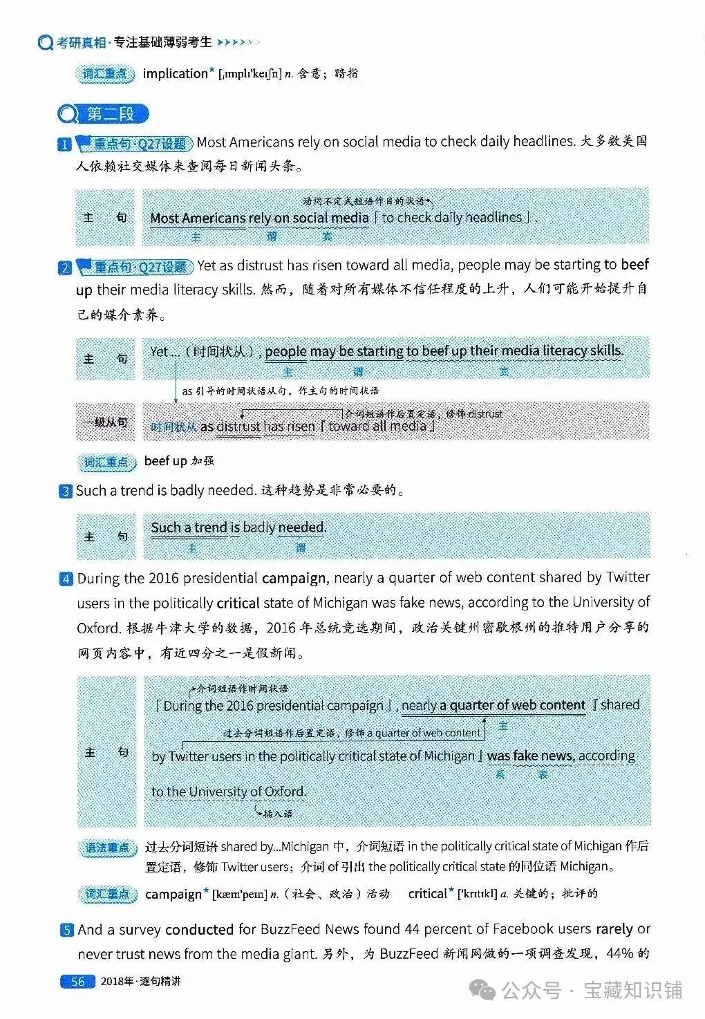 考研英语(一)历年真题逐句精讲(下)-第56张图片-四季读书网
