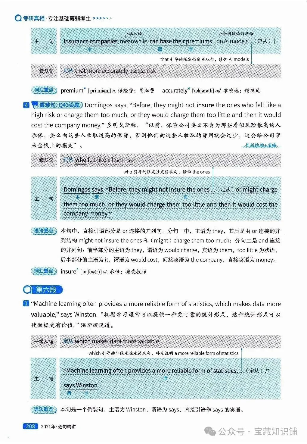考研英语(一)历年真题逐句精讲(下)-第208张图片-四季读书网