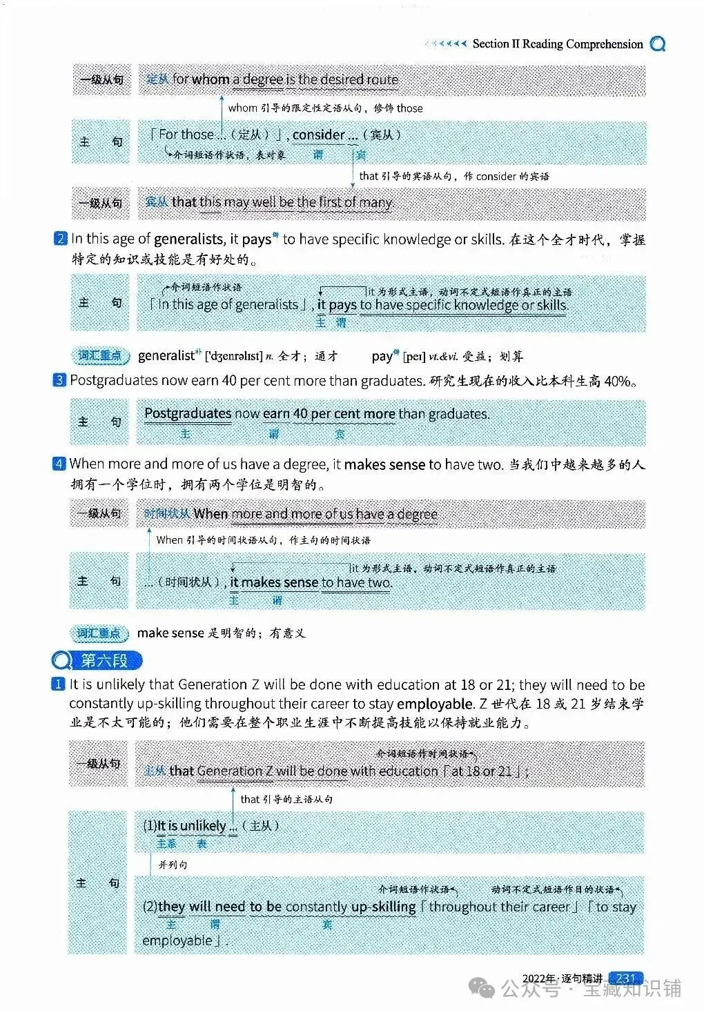 考研英语(一)历年真题逐句精讲(下)-第231张图片-四季读书网
