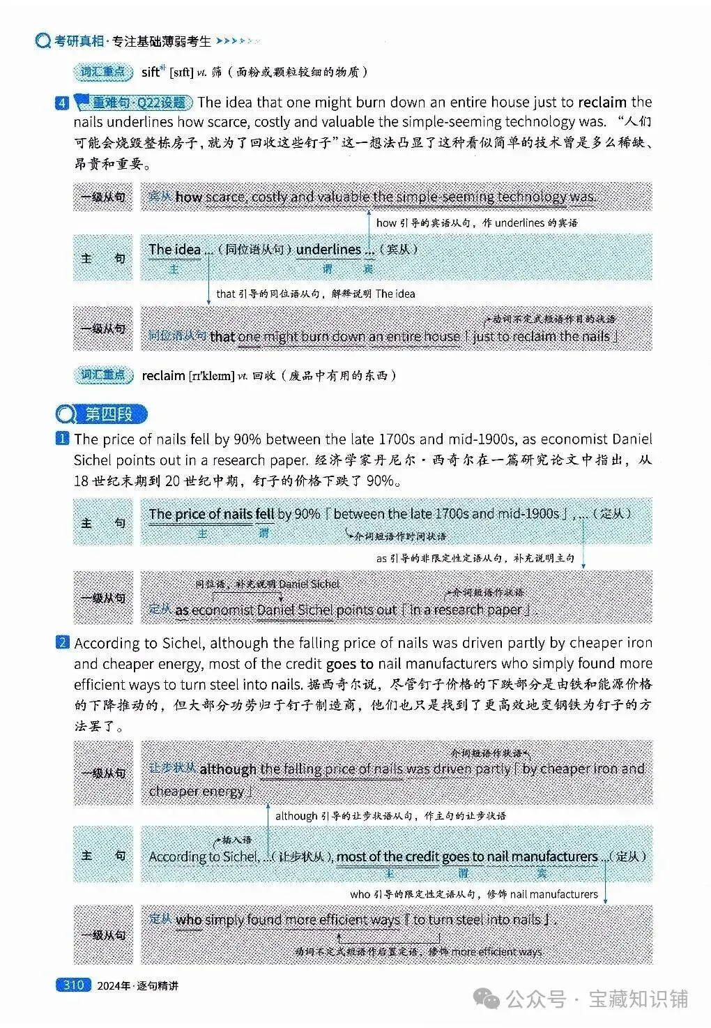 考研英语(一)历年真题逐句精讲(下)-第309张图片-四季读书网